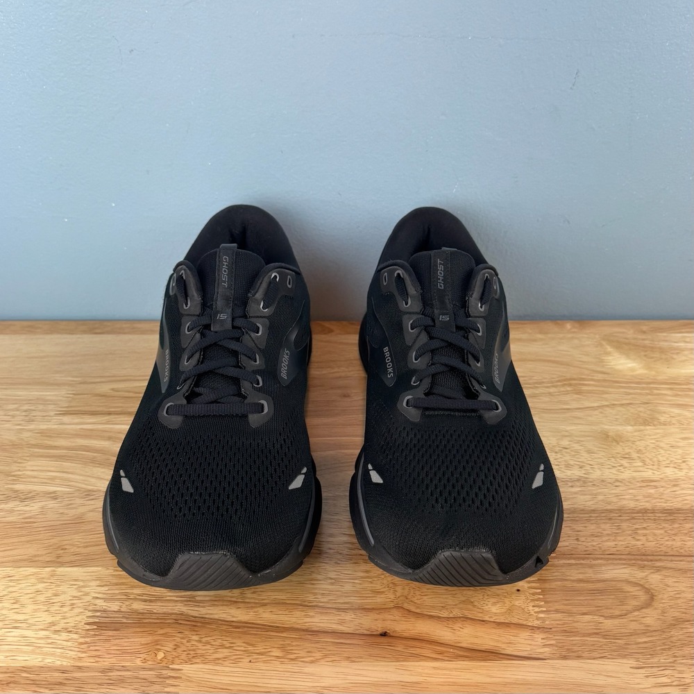 Brooks Ghost 15 Mens 12 Black Extra Wide 4E Athletic Running Shoes Sneakers - Picture 3 of 7